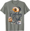 Cute Guinea Pig Lover HD0 Guinea Pig Birthday Girl T-Shirt - Olive Heather