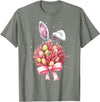 Coral Reef Sea Ocean Easter Rabbit Eggs Bunny Ears T-Shirt in Olive Heather