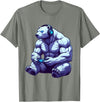 Funny Graphic Gamers tee Polar Bear Funny Video Games Polar Bear T-Shirt T-Shirt - Olive Heather