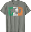 Buffalo - Saint Paddys Funny Ireland Flag Buffalo - Shamrock St. Patrick's Day Irish Flag T-Shirt - Olive Heather