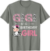 Cow Birthday Cow Lover Gifts For Family Men Woman Gigi of The Birthday Girl Farm Cow Grandma Matching Family T-Shirt - Olive