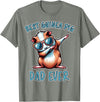 Funny Guinea Pig Daddy Cute Guinea Pig Designs Guinea Pig Dad Funny Guinea Pig T-Shirt - Olive Heather