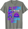 Llama Pinata Birthday Family Bday Party Decoration Mom of Birthday Boy Llama Pinata Party Family Matching T-Shirt - Olive Heather