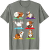 Funny Guinea Pig Shirts Guinea Pig Yoga - Fitness Exercise Animal Rodent Pet Lover T-Shirt - Olive Heather