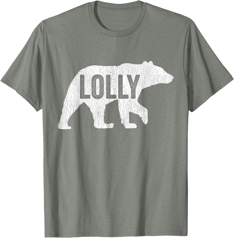 Matching Family Bear by Foxio Lolly Bear Matching Family Camping Bear Funny Lolly T-Shirt - Olive Heather