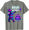 Llama Pinata Birthday Family Decorations Bruh Its My Birthday Llama Pinata Boy Girl Family Party Bday T-Shirt - Olive Heather