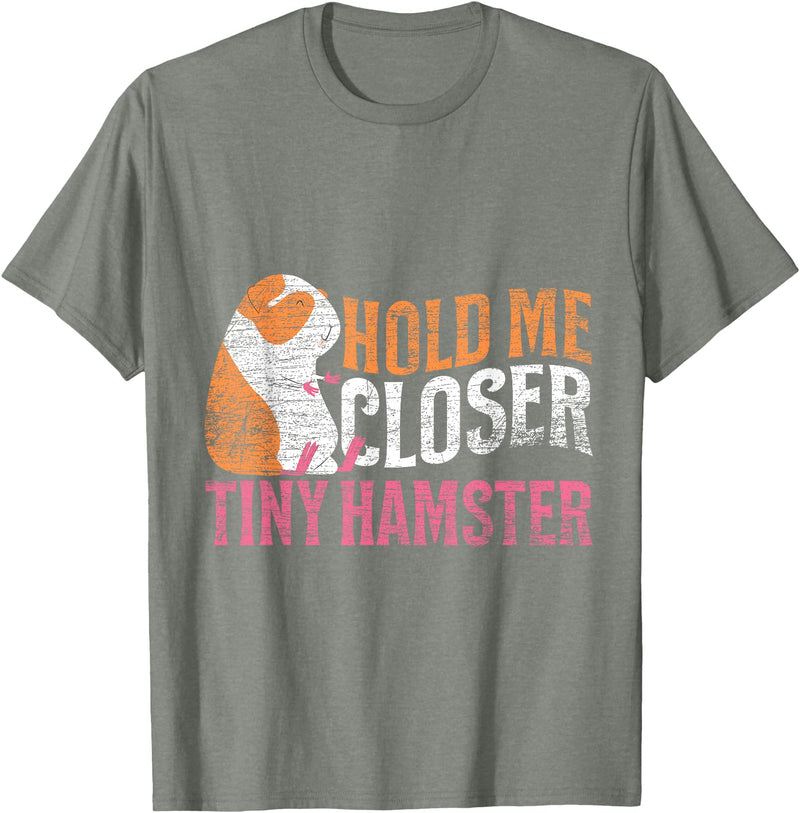 Hold Me Closer Tiny Hamster T-Shirt - Olive Heather