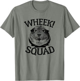Guinea Pig Squads Guinea Pig T-shirts Wheek Squad Cute Funny Guinea Pig Shirts T-Shirt - Olive Heather