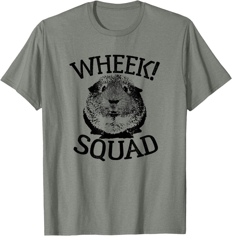 Guinea Pig Squads Guinea Pig T-shirts Wheek Squad Cute Funny Guinea Pig Shirts T-Shirt - Olive Heather