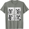 Funny Animal Photography Clothing Co. Funny Polar Bears with Sunglasses Cool Ice Bears Humor Meme T-Shirt - Olive Heather
