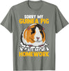 Sorry My Guinea Pig Ate My Homework Funny Pet Rodent Hamster T-Shirt - Olive Heather