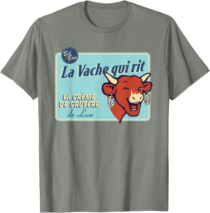 The Laughing Cow Luxury Cream Of Gruyere T-Shirt - Olive Heather