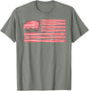 Symbolizes Roasts Hog Meat Sweet Bacon Clothing Sweet Salted Smoke Meaty Pig Flag Artwork Bacon T-Shirt - Olive Heather