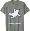 Fun Polar Bear Lover Humor Bear Dancer Stylish Tee Funny Polar Bear Pole Dancing Animal Cute Cool Wordplay Snow T-Shirt - Olive Heather