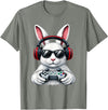 Funny Gaming Game Rabbit Easter Men Boy Toddler Kid T-Shirt in Olive Heather