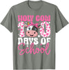 Holy Cow 100 Days of School Teachers Students Girls Women T-Shirt - Olive Heather
