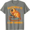 Happiness Is A Golden Lion Tamarin Tees Co. Glück ist ein Goldener Löwe Tamarin Monkeys Zoo Keeper T-Shirt - Olive Heather