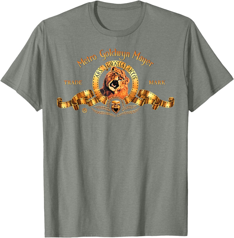 MGM Classic Lion Logo T-Shirt - Olive Heather