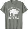 We Are Wildlife The Great White Buffalo T-Shirt Native American Inspired T-Shirt - Olive Heather