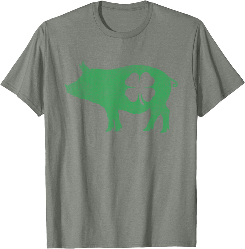 Pig - Shamrock St Patricks Day - Shirts Pig - Shamrock St Patricks Day Saint Paddys Irish Funny T-Shirt - Olive Heather