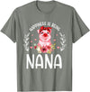 Mother's Day Matching Family Happiness Is Being A Nana Cute Pig T-Shirt - Olive Heather