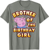 Peppa Pig Brother of The Happy Birthday Girl T-Shirt - Olive Heather
