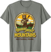 The Thrift Garage Great Smoky Mountains National Park Guitar Bear Cute Smokies T-Shirt - Olive Heather