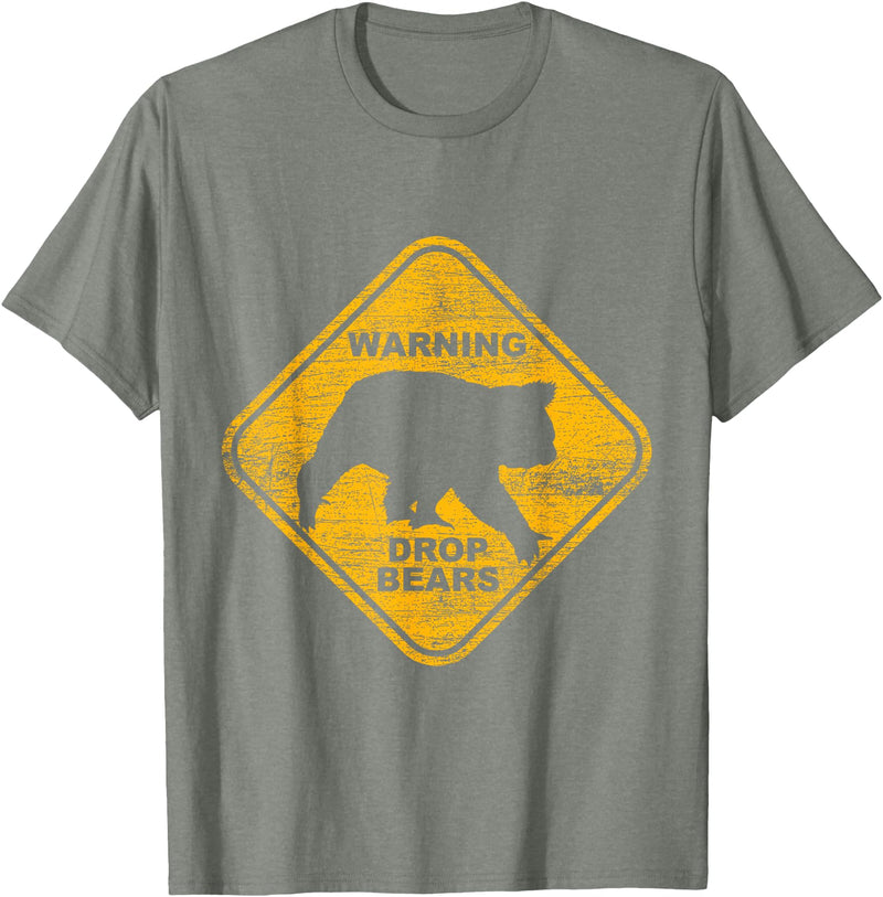 Animal Tees & Gift Idea Attention Falling Bears Animal Design Australia Gift Koala T-Shirt - Olive Heather