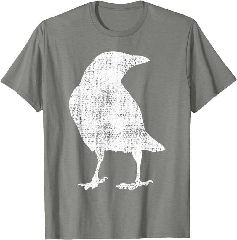 Crow Shirts Crow Raven Bird Lover Gift T-Shirt - Olive Heather