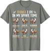 Pig Things I Do In My Spare Time Animal Lovers Thing I Do In My Spare Time Kunekune Pig Farm Animal Lovers T-Shirt - Olive Heather