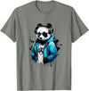 Panda Musik DJ Controller Gaming Panda Panda Music DJ Controller Gaming Panda T-Shirt - Olive Heather