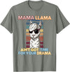 Mama Llama Designs Mama Llama Mom Funny Saying Cute Design For Men Women Kids T-Shirt - Olive Heather