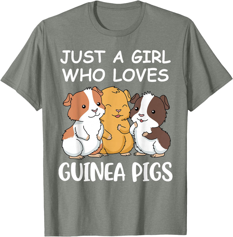 Guinea Pig Gifts & Prints Guinea Pig Shirt Girls Guinea Pig Gifts Women Guinea Pig T-Shirt - Olive Heather