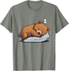 Cute Sleeping Animals Napping Bear Sleeping Sleepy Bear Cute Bear Sleeping T-Shirt - Olive Heather