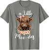 Highland Cow Lover Designs Cute Highland Cow for Women Farm Cowgirl Scottish Cattle T-Shirt - Olive Heather