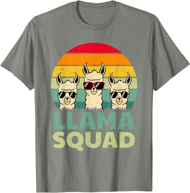 Funny Llama Gift Llama Lover Accessories & Stuff Funny Llama Design for Men Women Llama Alpaca Farm Animal T-Shirt - Olive Heather