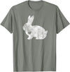 Love Bunny Rabbit Lover Animal Pet Owner Easter Gift T-Shirt in Olive Heather