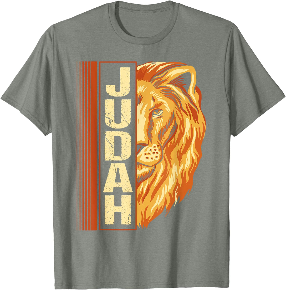 Hebrew Israelite Judah lion Lion of Judah Lion Hebrew Israelites jewish T-Shirt - Olive Heather