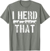 Daneisyista Vintage Cow Beef Butcher Farmer Gift T-Shirt - Olive Heather