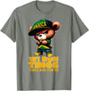 Jamaican Gifts for proud Jamaican Men, Women, Kids WI RUN TINGS Teddy Bear Jamaica Flag Shirt Jamaican Clothing T-Shirt - Olive Heather