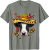 Wowsome! Cinco de Mayo Cow Mexican Lover Sombrero Cow T-Shirt - Olive Heather