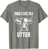 Lustige Kühe Bauernhof Papa Farming Leben Kuh Papa wie Keine Utter Funny Father's Day Animal Word Game T-Shirt - Olive
