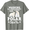 Funny Polar Bear Shirts May Start Talking About Polar Bears - Zoo Animal Lover T-Shirt - Olive Heather