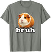 Guinea Pig Rodent Kids Animal Lover Farm Pets Cute Guinea Pig Bruh Cute Rodent Kids Animal Lover Funny T-Shirt - Olive Heather