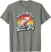 Funny Girls Piggy Mom Farm Gift T Shirts & Hoodies Mens Womens Retro Vintage Life Is Better Cute Show Pig Lover T-Shirt - Olive Heather