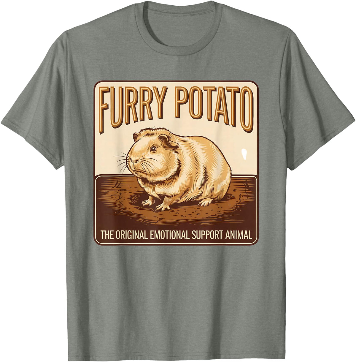 Guinea Pig Enthusiast Apparel Guinea Pig Lover – Cute Pet Enthusiast Design T-Shirt - Olive Heather