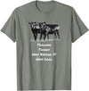 Cow Angus Tagging Things Way Before It Was Cool Black Angus T-Shirt - Olive Heather