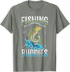 Fishing Buddy Fish Favorite Friends Fishing Buddies Fisher Buddy Fisherman T-Shirt - Olive Heather