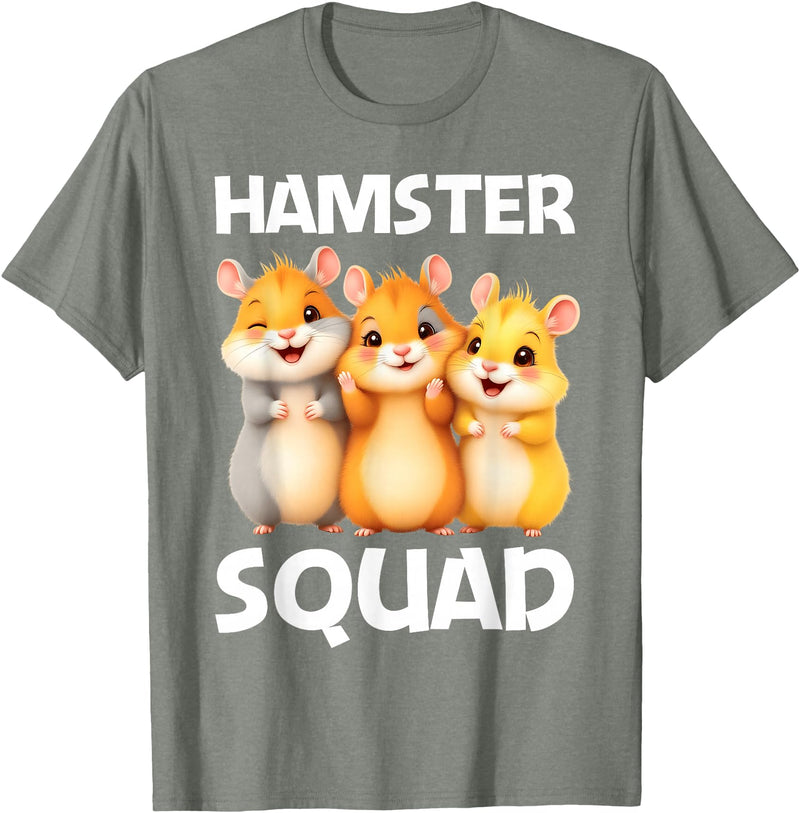 Cute Hamster Design for Men Women Kids Dwarf Hamster Lovers T-Shirt - Olive Heather