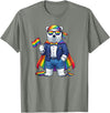 LGBTQ Polar Bear Lovers Costume for Boy Girl Funny Polar Bear LGBT Rainbow Lesbian Gay Pride Women Men T-Shirt - Olive Heather
